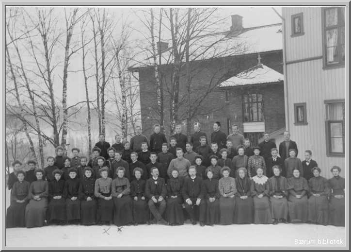 Evje skole. Klassebilde.